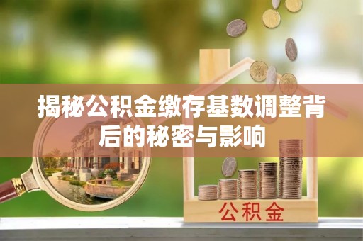 虹口揭秘公积金缴存基数调整背后的秘密与影响