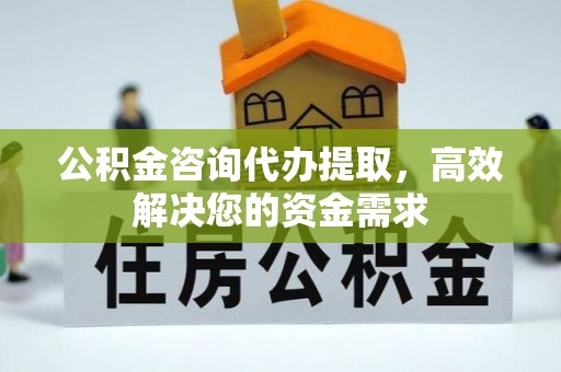 虹口公积金咨询代办提取，高效解决您的资金需求